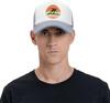 Surfer Sunset Retro Graphic Trucker Hat Polyester Mesh Adjustable Snapback Outdoor Sports Cap for Men Women