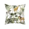 Tropical Rainforest Plant and Animal Print Pillowcases Sofa Cushion Covers Bedroom Children's Room Home Decoration