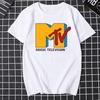 Men Clothing Retro T Shirt Vintage Rock Hip Hop Tv T Shirt Summer Unisex Casual Tshirt Mtv Music Television Graphic Tshirts Tees