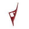 Red Carbon Fiber Central Console Drive Panel Cover Trim Fit For Infiniti Q50 Q60