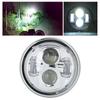 Motorcycle Round Headlight Retro Style Head Lamp Modification Fits for CG125 GN125 Electroargenture