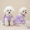 Vestido Transpirable de Princesa para Cachorro Diseño de Lazo Chaleco para Perro Gato Para Chihuahua Pomerania Teddy