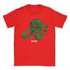 Streetwear T Shirt Deftones Green Snake Pure Cotton TShirts  Novelty Tee Shirt for Unisex Summer YK Casual Short Sleeve Tees