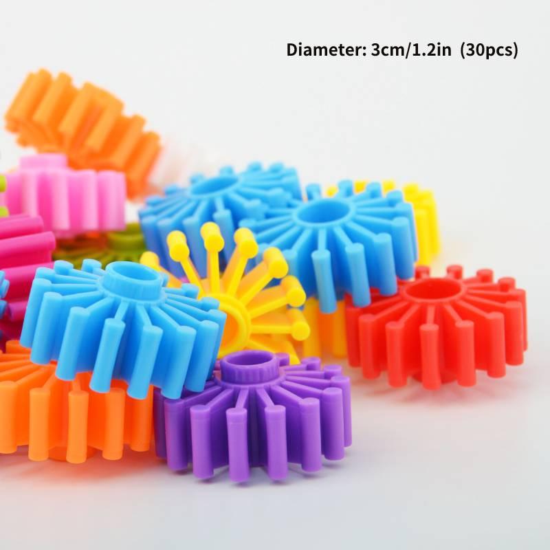 Large Granular Gear Building Blocks For Kids Fun Educational Puzzle Toy For Toddlers