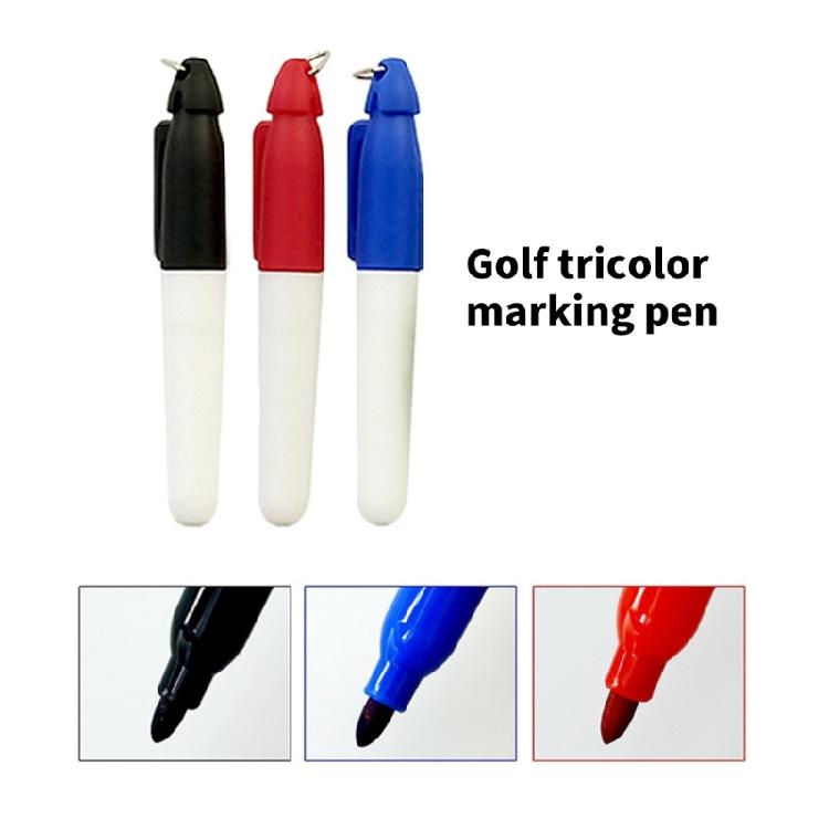 Portable Golf Ball Liner Marker With 3 Pens Golf Ball Putting Alignment Marking Tool Putt Positioning Marker Enduring