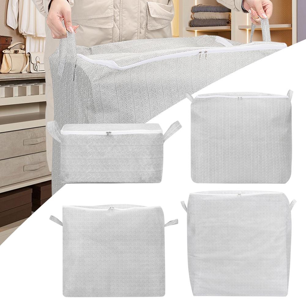 Closet Organizers Quilt Storage Basket Large-Capacity Non-woven Storage Bins  for Travel