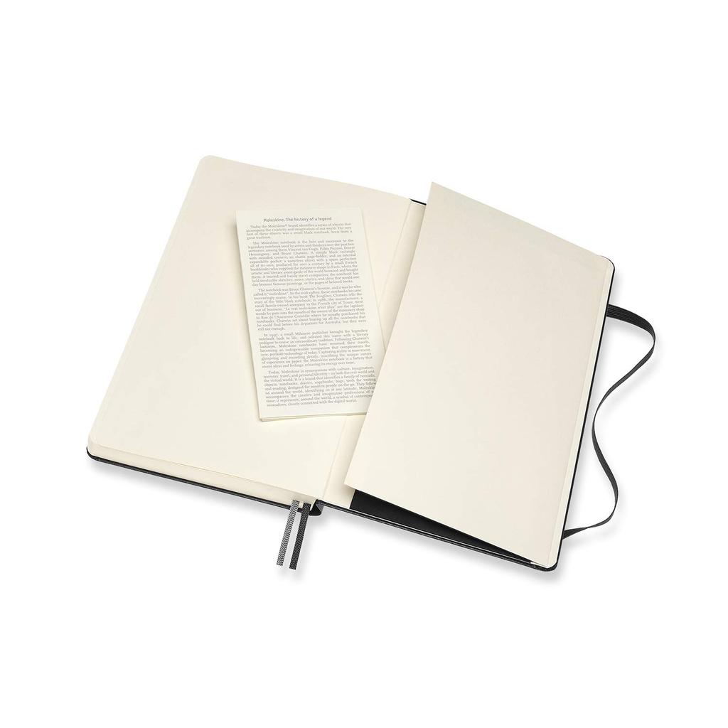Moleskine Notebook Classic Expanded Hardcover Large Size wide x 21cm Dot Grid Black QP066EXP (400 pages) (13cm long)