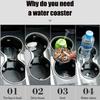 2026 Hot Interior Stickers For Lexus GX470 LS400 LX470 LX570 RC350 UX250h ES350 RX450h 2pcs Car Cup Holder Anti Slip Insert Coas