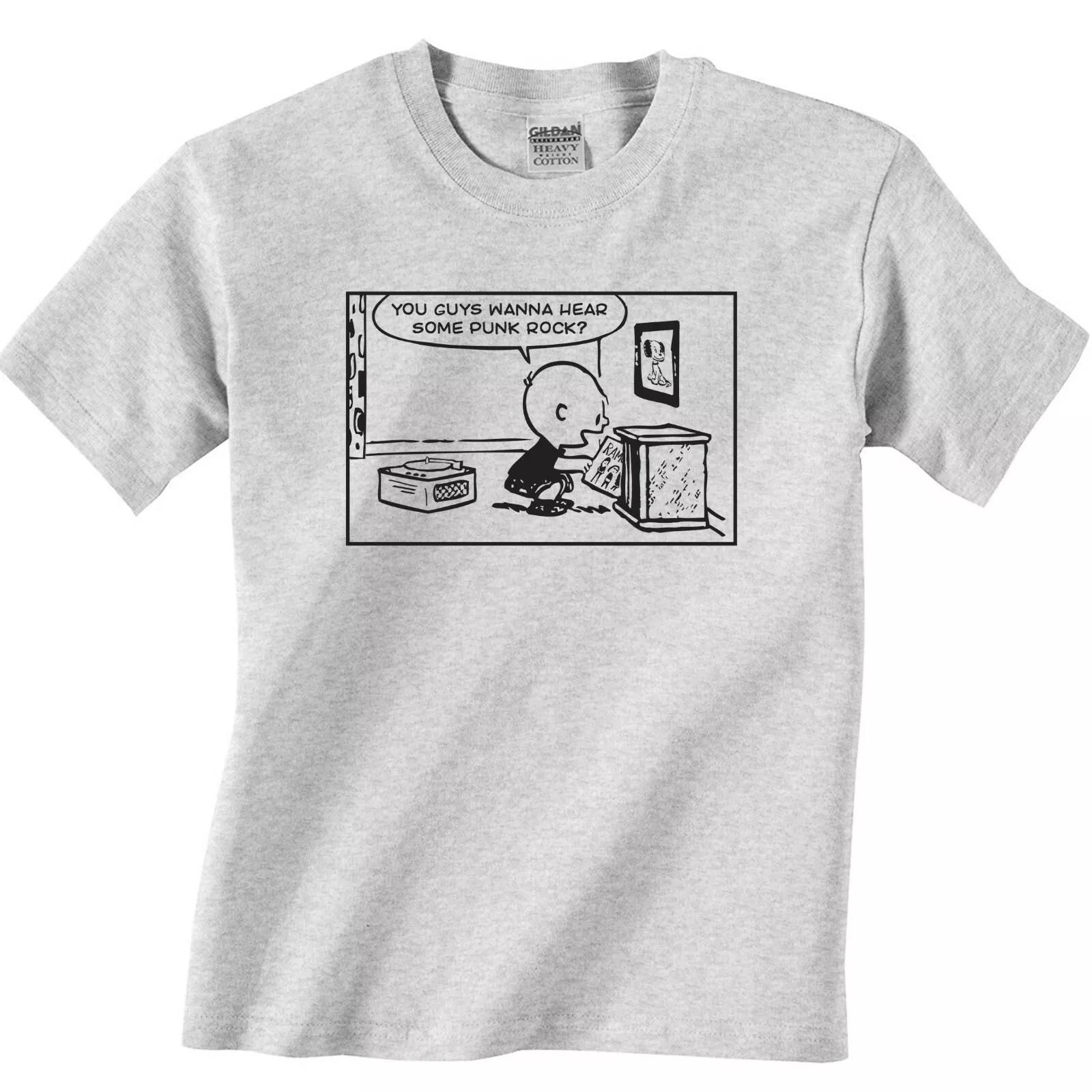 Charlie Brown Peanuts Punk Rock T-Shirt, Unisex Tee S