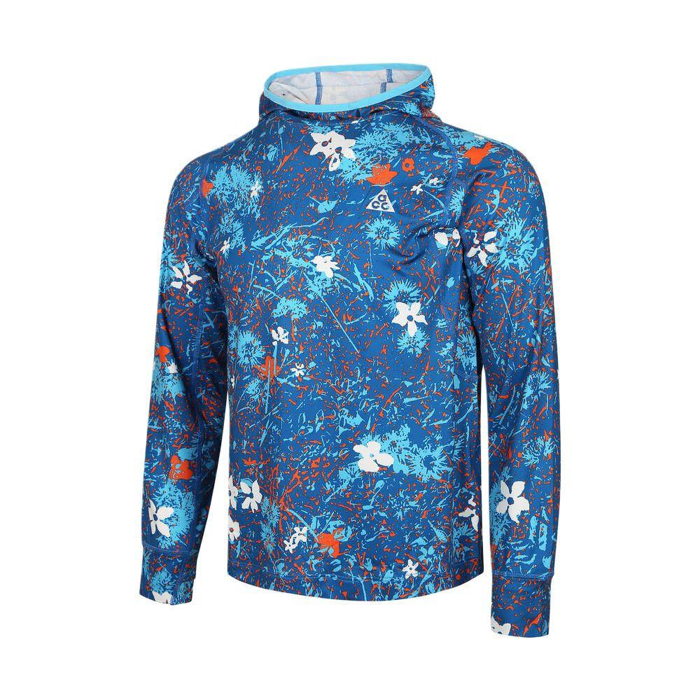 Nike Casual Sports Full Print Pullover Long Sleeve Kids Tops IH0881-416