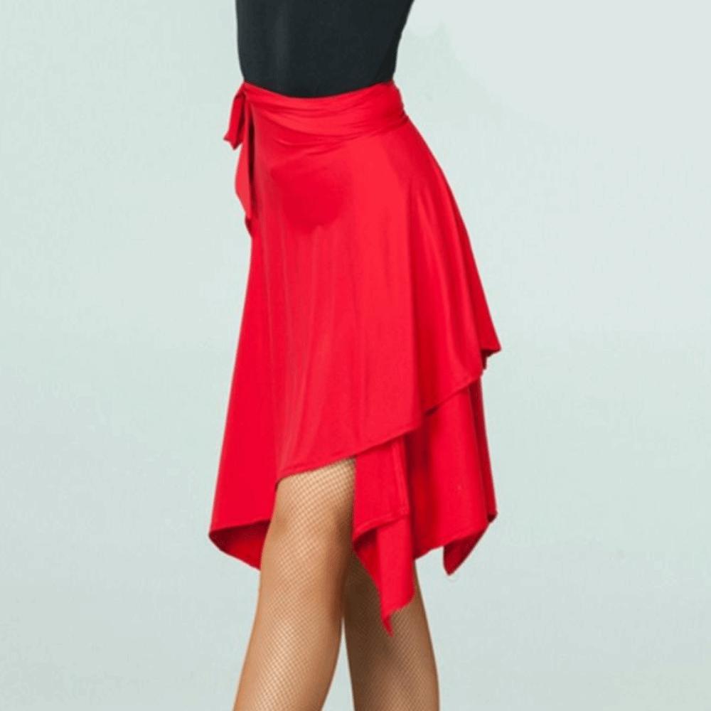 Hip Latin Dance Skate Skirt Lace Up Triangle Dance Skirt Fashion Wrap Scarf Dancewear  Ballroom