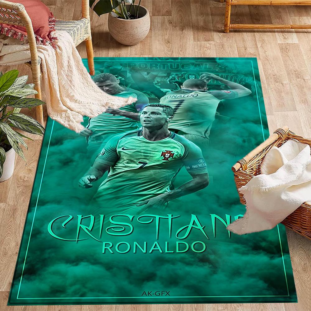 Football Players Action Carpet Suitable for Decorate Room Game Room Study Room Entryway Antislip Carpet Decorate Offices Spiritual Gift