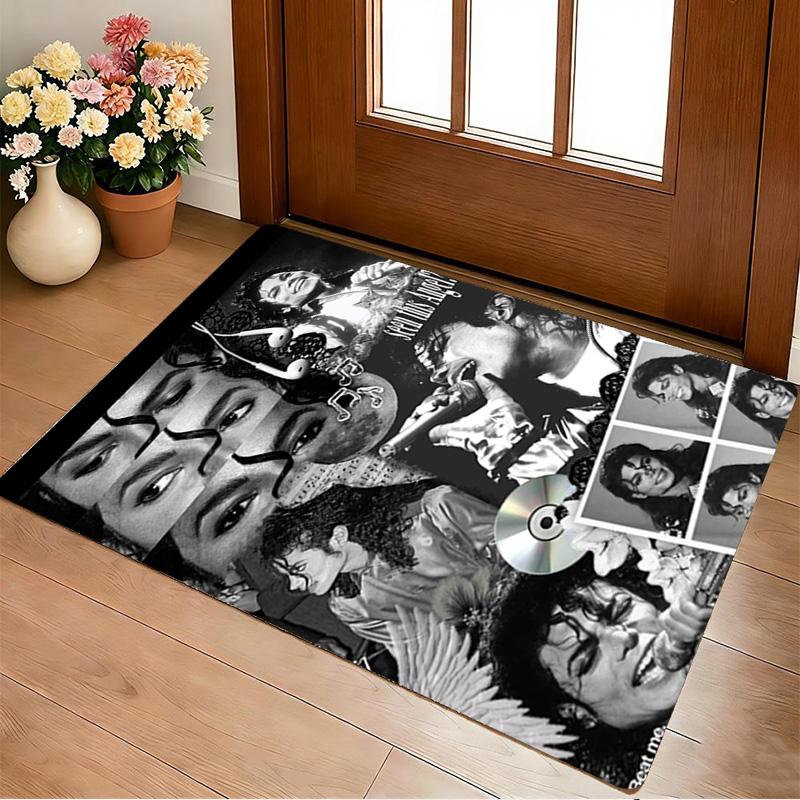 Michael Jackson Collage Living Room Nonslip Area Rug Soft Carpet For Bedroom Gameoom Playroom Sofa Office Home Decor Doormat