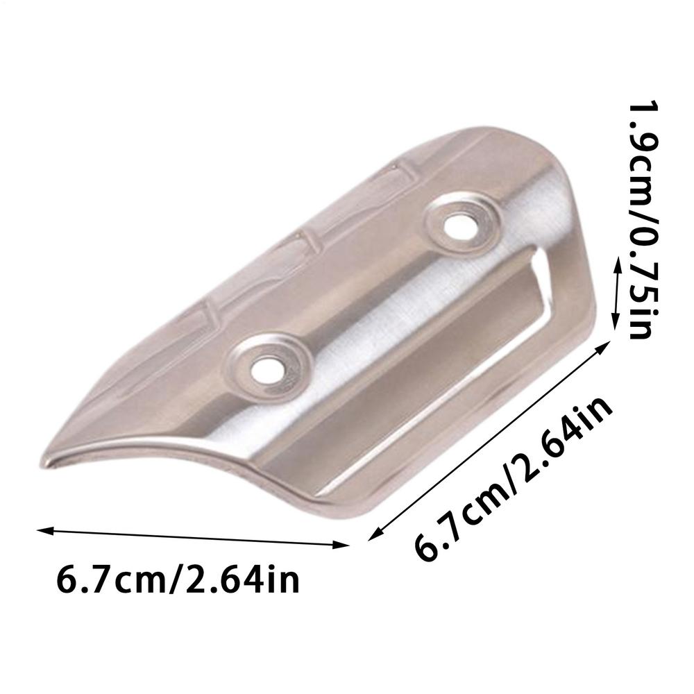 Motorcycle Exhaust Heat Shield Touchable Anti Hot Protector Pipe Heat Protector for Riding Outdoor Protection Commute Safety