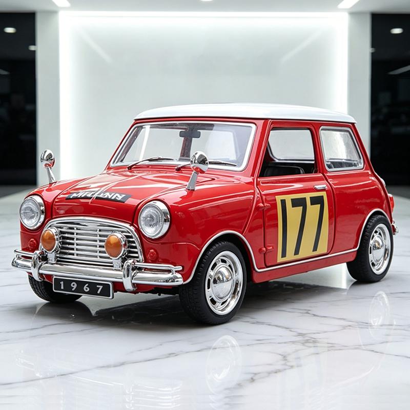 

NEW 1:32 MINI COOPER 1967 Alloy Model Car Toy Diecasts Metal Casting Sound and Light Car Toys For Children Vehicle красный
