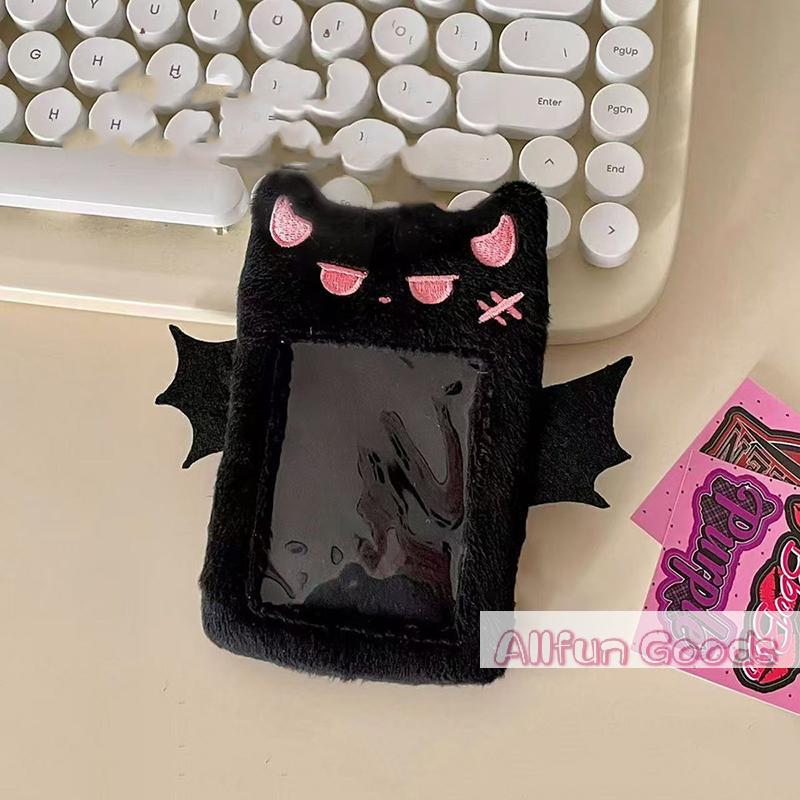 [TG835]1Pcs Students Idols Photos Protective Cover Cartoon Devil Plush Photocard Case Photo ID Credit Band Card Holder Card Case