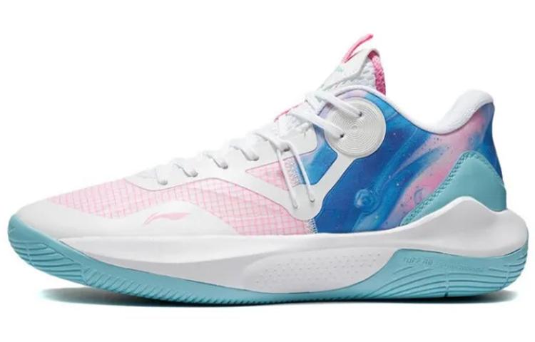 Li Ning Sonic 9 Team Сахарная Вата Текстиль, Синтетическая Кожа Амортизация Дышащие Отскок Низкие Баскетбольные Кроссовки ABPS023-1 41