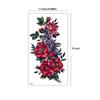 Florals Fake Tattoo Rose Flowers Temporary Tattoos 2 Sheets For Women Girls Watercolor Waterproof  Accessories