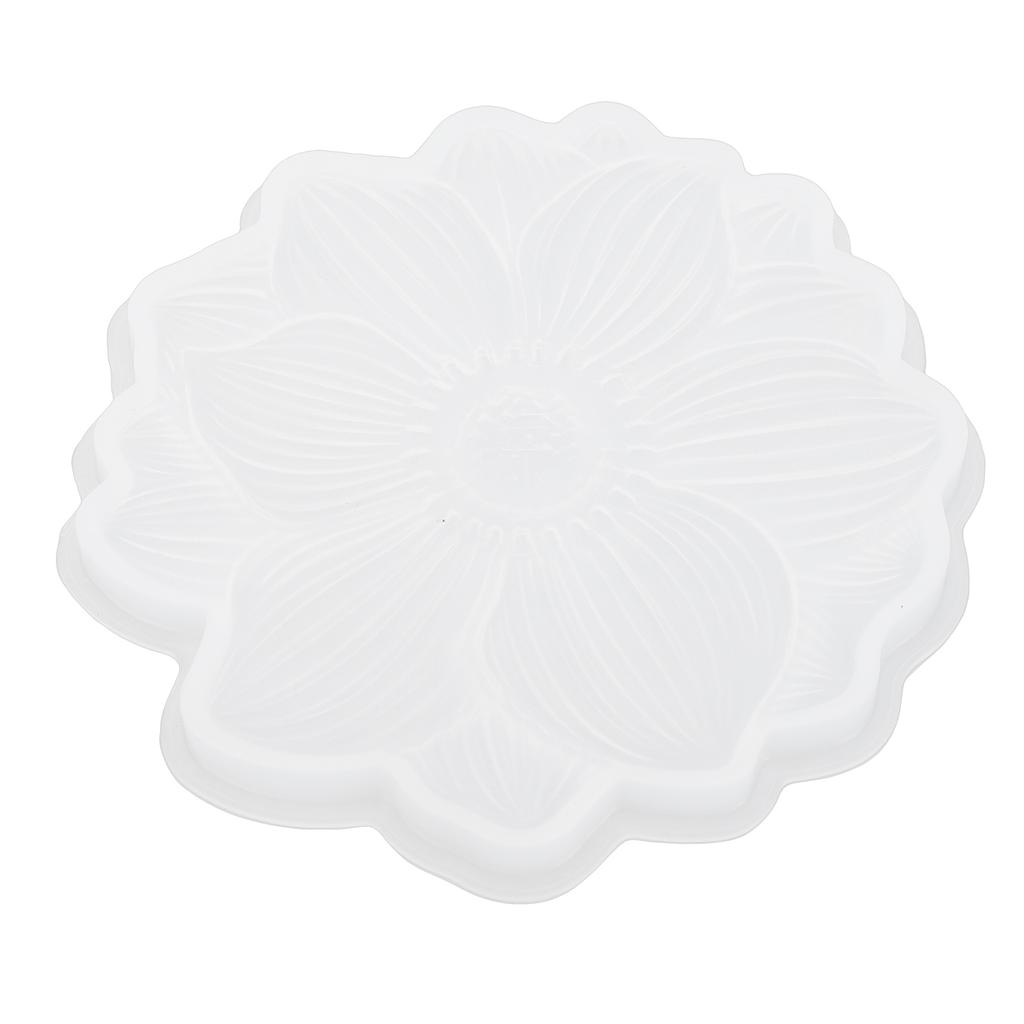 Molde de Silicona de Resina con Forma de Flor Reutilizable Flexible Resistente al Desgarro Molde de Bandeja Floral para Decoración del Hogar Proyecto de Arte