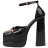 Luxury Gladiator Sandals Women Summer Shoes 2025 Platform High Heels Pumps Sexy Black Gold Silver Women's Dance Stripper Shoes