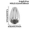 6pcs Round Tube Cylinder Fashion Spacer Bead Stainless Steel Loose Beads For Jewelry Making Supplies DIY Bracelets Anklets Bulk
