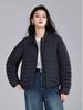Women's Lightweight Stand-Collar Down Jacket 2025: Autumn/Winter Fashion, Casual Loose Fit, 90% White Duck Down