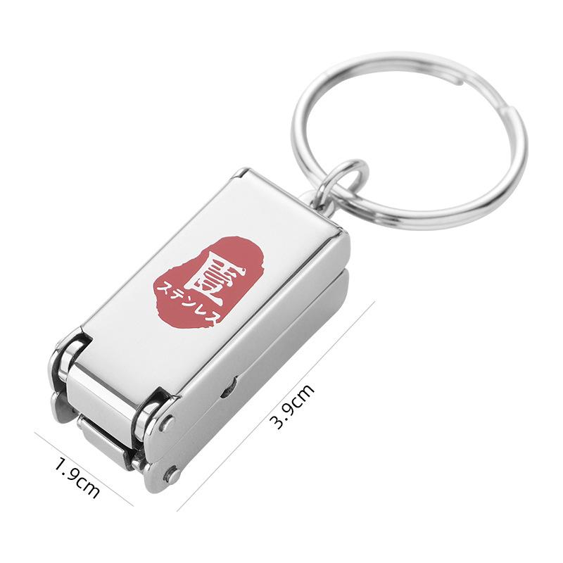 All Steel Transform Nail Clipper, Japanese Style Creative Stainless Steel Nail Clipper, Portable and Mini Folding Nail Clippers