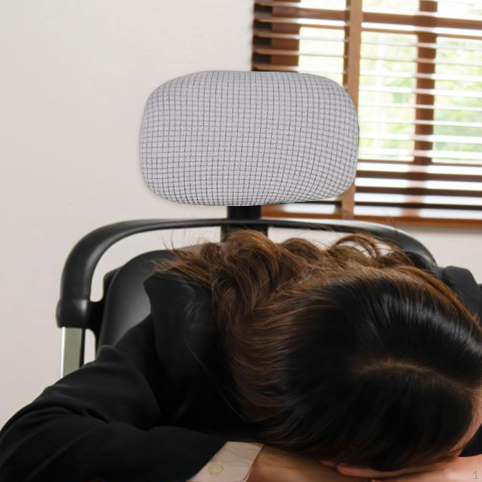 

Chair Headrest Cover Soft Removable Polyester Stretch Slipcover Protector Suitable for Office Gaming світло-сірий колір