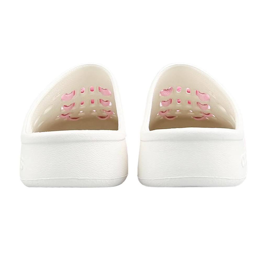 Adidas ADILETTE CLOGS Abrasion Resistant Closed Toe Slippers Unisex White Pink JH9849(Team1311-ad)