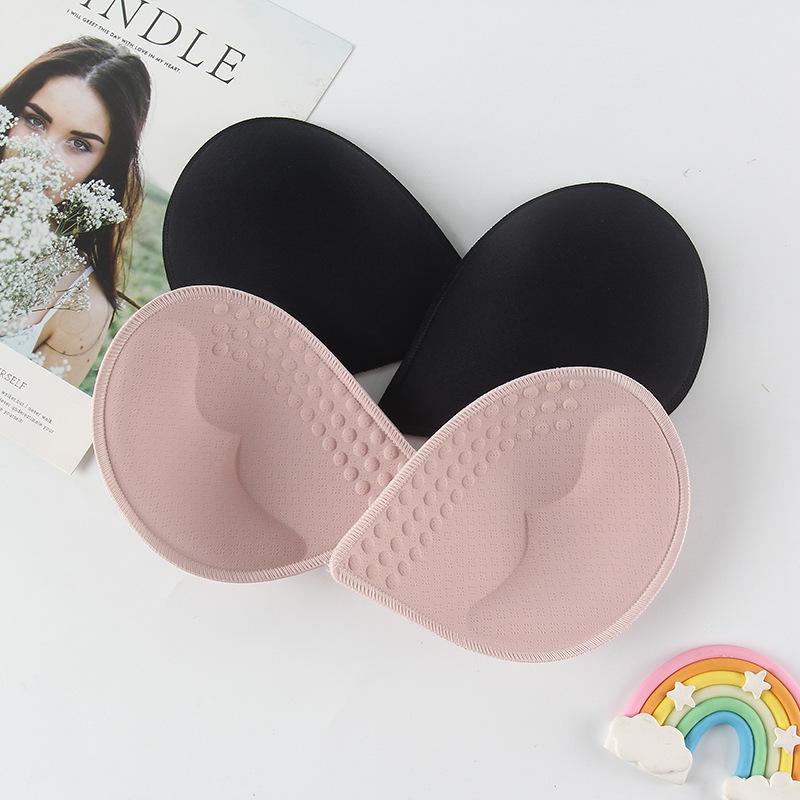 Teardrop Heart-Shaped Invisible Breathable Bra Pads for Yoga & Sports Lingerie
