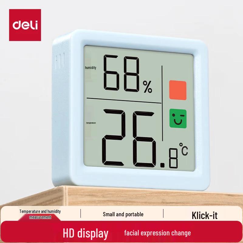 Deli Digital Indoor Thermometer and Hygrometer