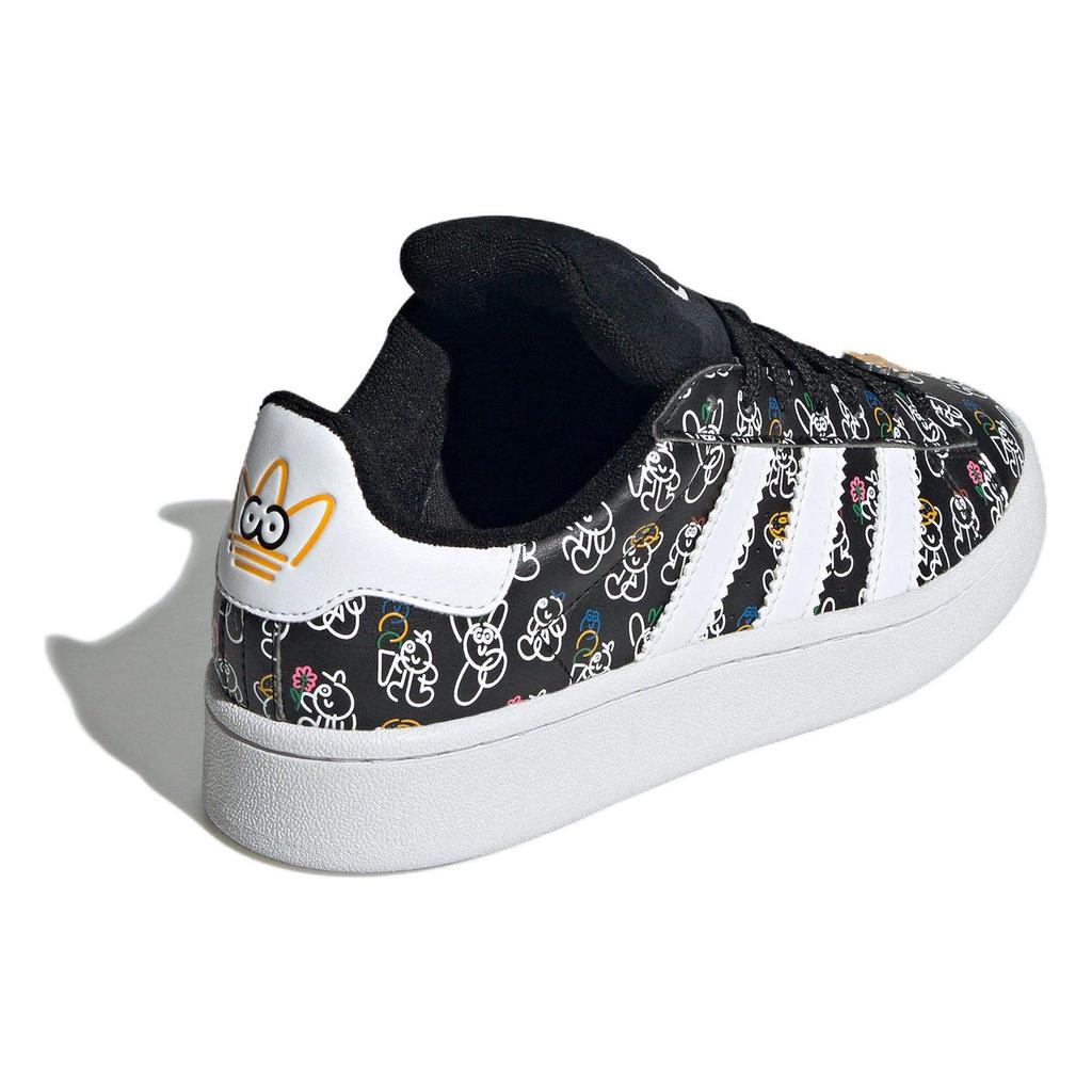 James Jarvis x Adidas Campus 00s J Allover Characters Kids Sneakers Black Core-Black Cloud-White ID9861