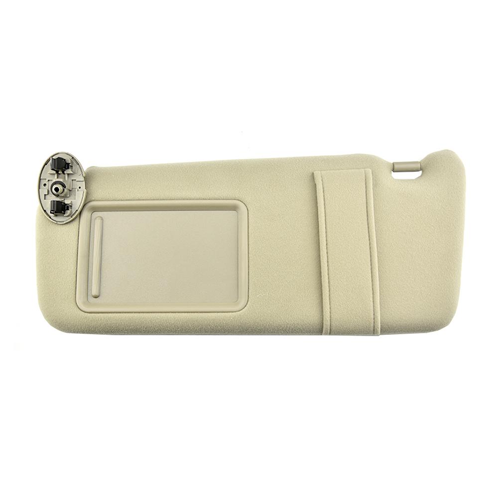 Car Sun Visor With Light Side Sunshade Sunvisor Block Shade Beige Left Right Driver For 2007-2011 for Toyota Camry