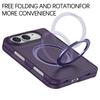 For IPhone Duo Case with Metal Kickstand Magnetic Built-in Screen Protector Hinge Protection Full Body Slim Shockproof Cover