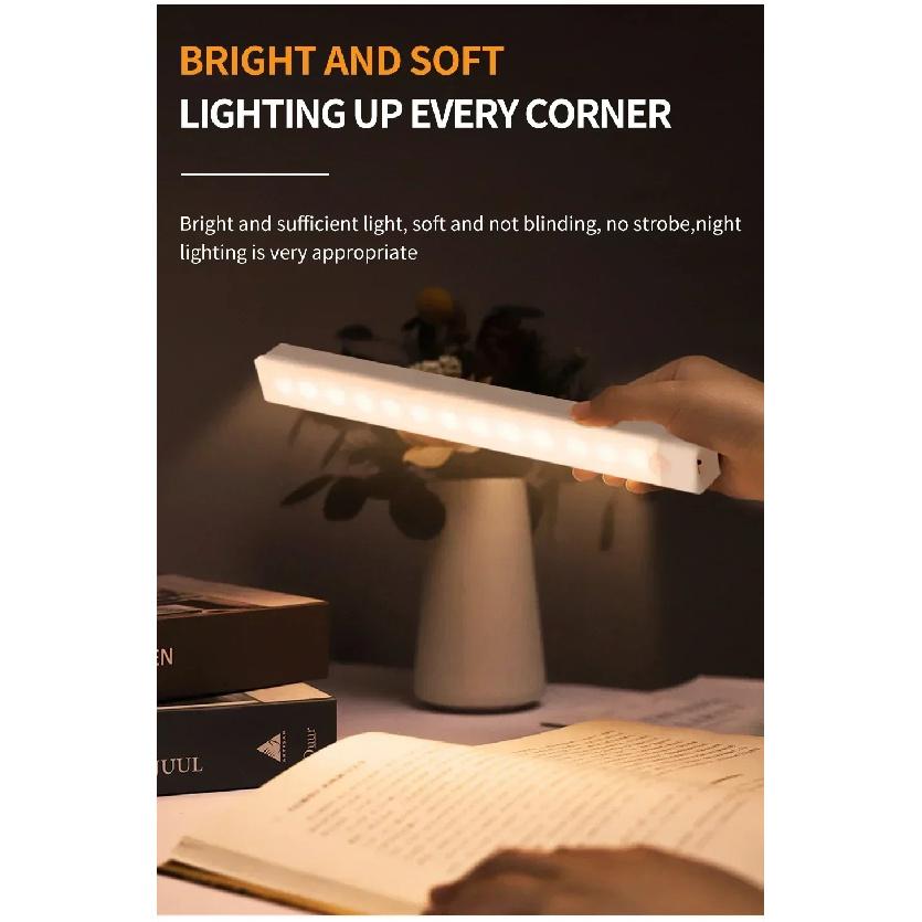 Motion Sensor LED Cabinet Light Rechargeable Versatile Use Portable Cordless Magnetic for Kitchen Bedroom Detector Light