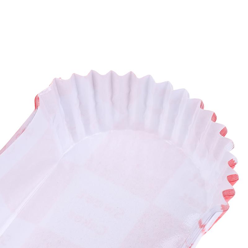 100 Stück Einweg-Muffin-Förmchen Fettabweisende Backförmchen Antihaft-Papier-Backförmchen Bootsform Kuchenpapier Muffin-Förmchen