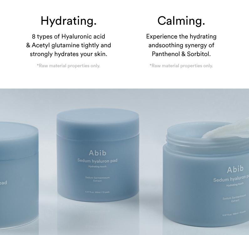 Abib Sedum hyaluron pad Hydrating Touch 165ml 75ea