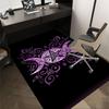 1pc Pentagram Moon Phases Carpet Anti Slip Polyester Floor Mat for office.Bedroom