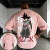 Plus Size Dragon Ball Summer Anime Printed Mens and Womens Tshirt Casual Parent Child Tops Harajuku Style Y2K Street Fashion