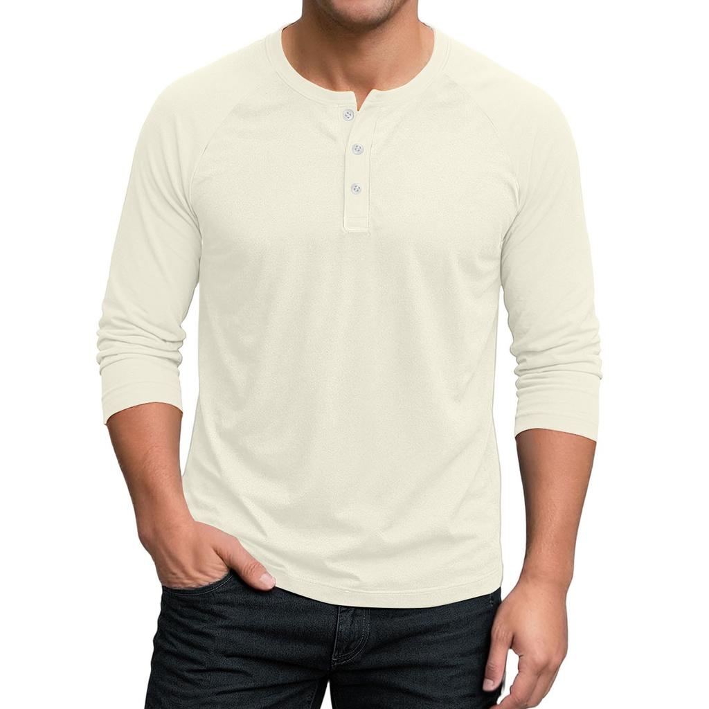 Men's Raglan Sleeve Three-quarter Sleeve Top
