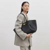 Demellier wing bag leather shoulder portable tote bag premium sense women's bag large capacity commuter dumpling bag