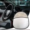 Steering Wheel Sun Shade Cover Steering Wheel Cover Sun Shade Anti Heat Aluminum Foil Steering Wheel Covers 44cmx50cm for Cars