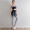 Gradient Quick-Dry Sexy Yoga Suit: Tight-Fit Vest & Trousers for Running & Fitness