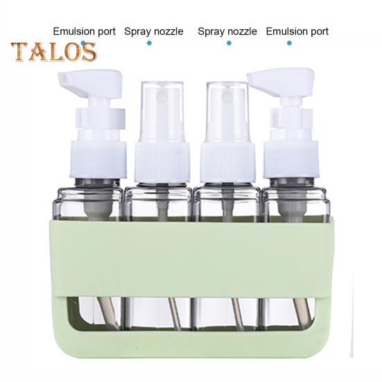 4 pezzi/set 50 ml bottiglia da viaggio ricaricabile portatile a prova di perdite riutilizzabile lozione shampoo cosmetico pressa erogatore spray bottiglia contenitore vuoto per articoli da toeletta