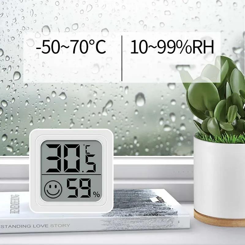Mini LCD Digital Thermometer Hygrometer Indoor Room Temperature Humidity Meter Sensor Gauge Weather Station Home Baby Room Desk