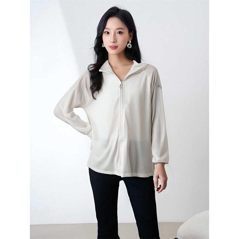 

Ai Yilian Women s Summer Ice Silk Sun Protection Jacket M