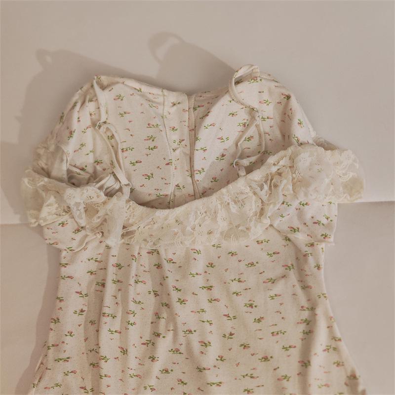 Women's Lace Camisole Sleepwear Set with Chest Pads - Sweet & Sexy Spring/Summer Homewear.