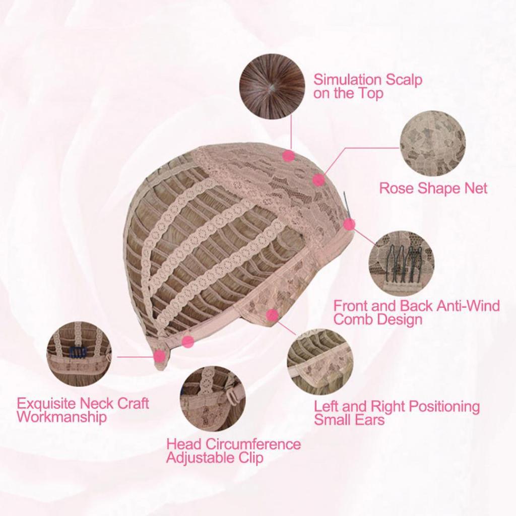 Fajna Kobieta Krótkie Proste Bob Party Naturalnie Cosplay Peruki Mieszanka kolorowych włosów