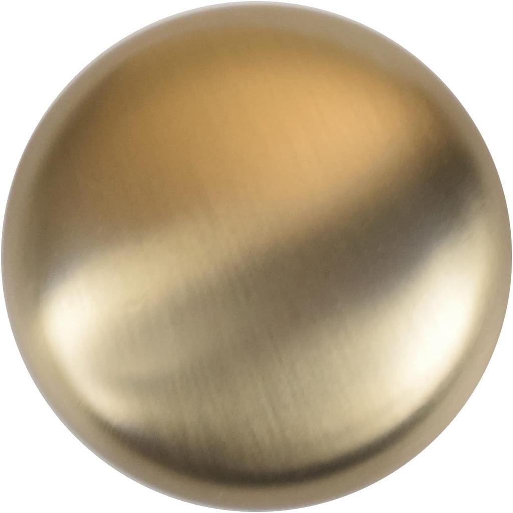 Khtumewrae 10 Pack 1-1/4 inch Kitchen Cabinet Knobs Champagne Bronze Cabinet Knobs Bedroom Dresser Round Drawer Knobs Single Hole Cabinet Pulls