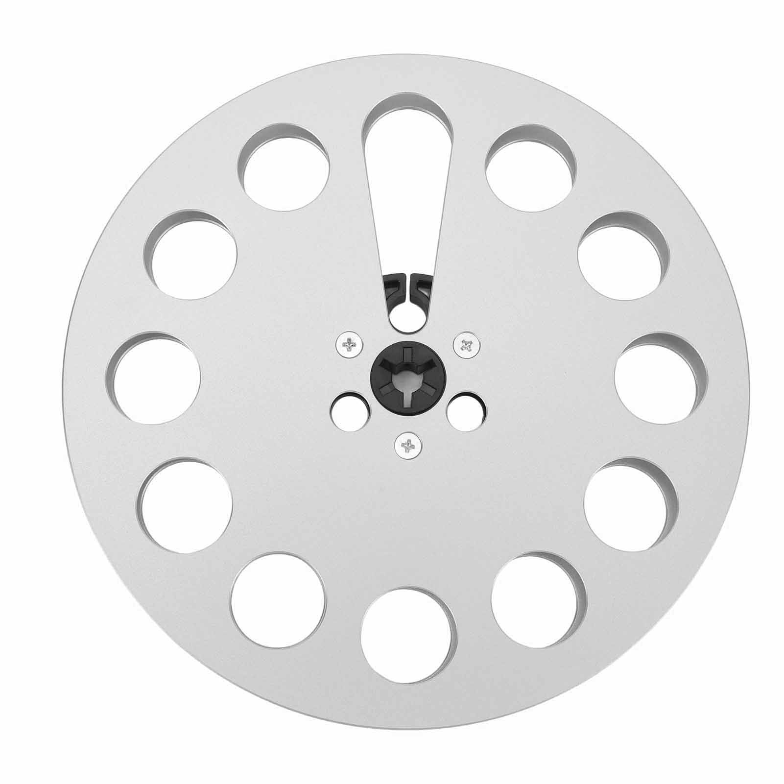 

Empty Tape Reel Universal Aluminum Alloy 7 Inch Empty Take Up Reel for 1/4 Inch Tape for ReVox Stude Silver